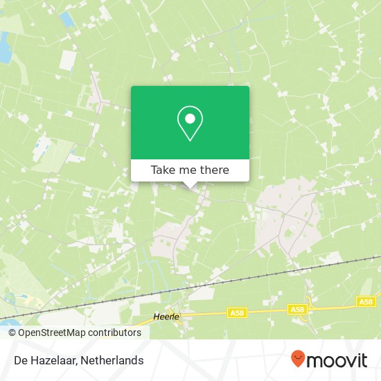 De Hazelaar, Moerstraatseweg 15 4726 SP Roosendaal kaart