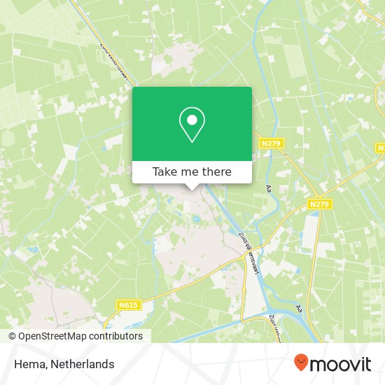 Hema, Piet van Thielplein 25 5741 CP Beek en Donk kaart
