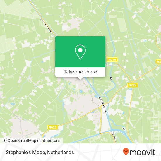 Stephanie's Mode, Piet van Thielplein 13A 5741 CP Beek en Donk kaart