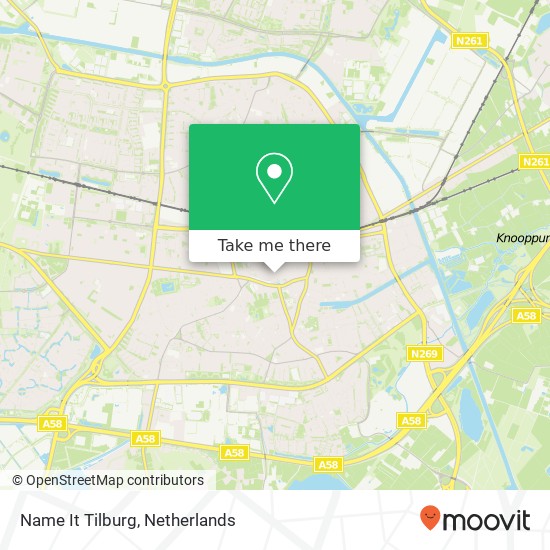 Name It Tilburg, Heuvelstraat 94 5038 AH Tilburg kaart