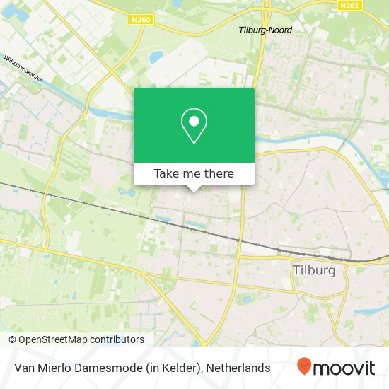 Van Mierlo Damesmode (in Kelder), Daniël Jos Jittastraat 5042 MR Tilburg kaart