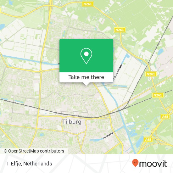 T Elfje, Hoefstraat 179 5014 NK Tilburg kaart