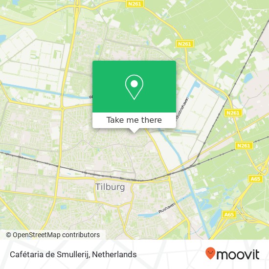 Cafétaria de Smullerij, Hoefstraat 234 5014 NP Tilburg kaart