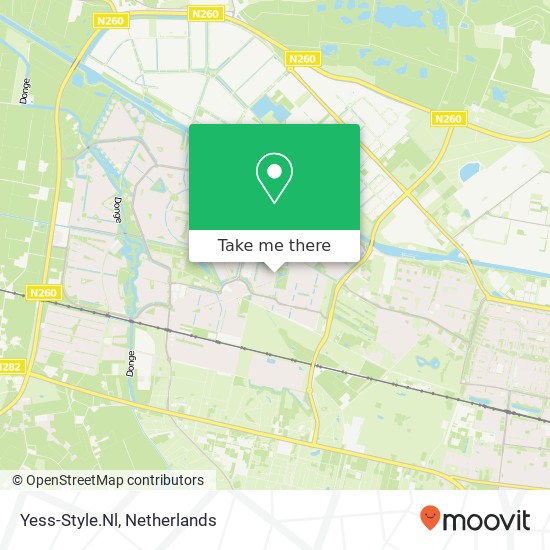 Yess-Style.Nl, Gronsveldlaan 79 5043 LR Tilburg kaart