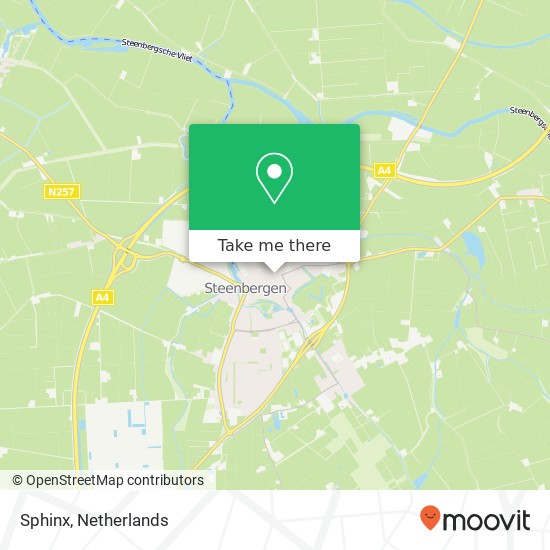 Sphinx, Grote Kerkstraat 22 4651 BB Steenbergen kaart