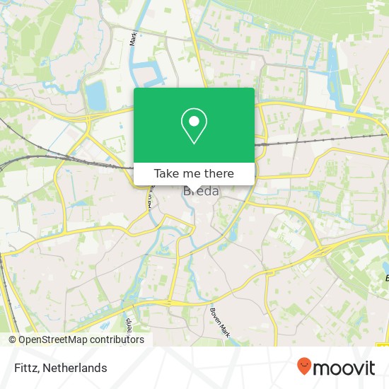 Fittz, Lange Brugstraat 20 4811 WR Breda kaart