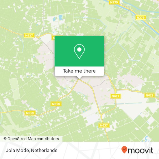 Jola Mode, Hoofdstraat 117 5481 AD Schijndel kaart