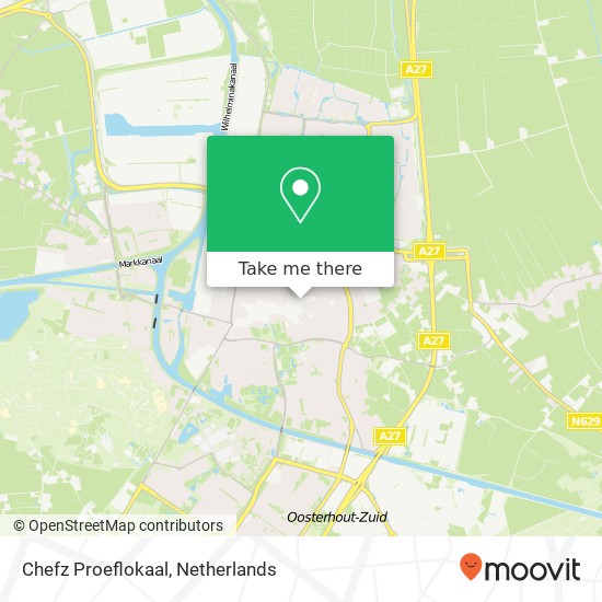 Chefz Proeflokaal, Markt 14 4901 EP Oosterhout kaart