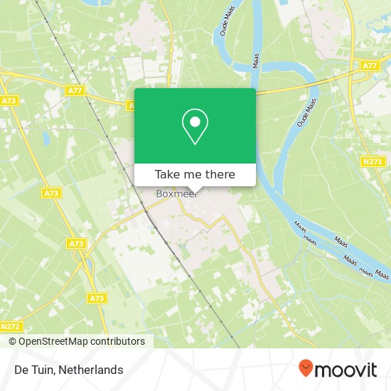 De Tuin, De Kloostertuin 16 5831 JT Boxmeer kaart