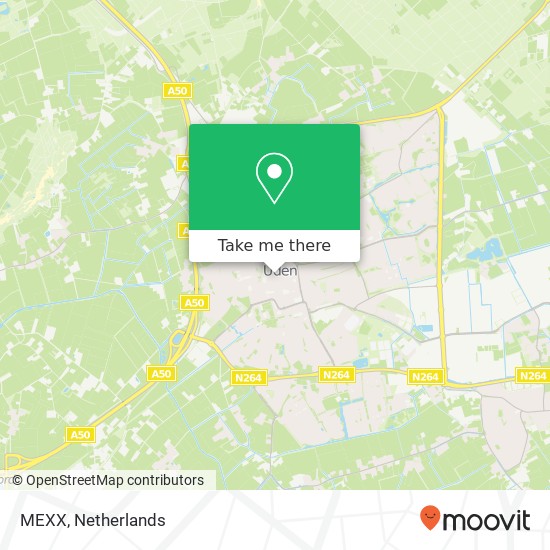 MEXX, Galerij 29 5401 GC Uden kaart