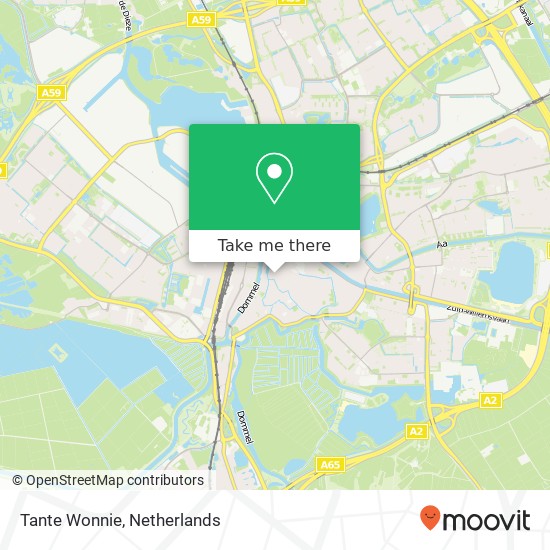 Tante Wonnie, Karrenstraat 6 5211 EH 's-Hertogenbosch kaart