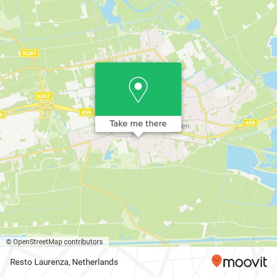 Resto Laurenza, Burgemeester van Houtplein 3 5251 PS Heusden kaart
