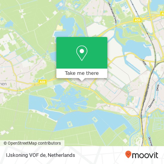 IJskoning VOF de, Churchilllaan 127 5224 BT 's-Hertogenbosch kaart