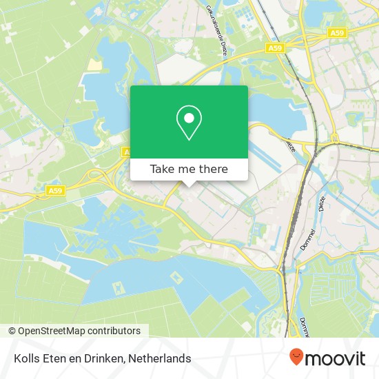 Kolls Eten en Drinken, Helftheuvelpassage 266 5224 AR 's-Hertogenbosch kaart