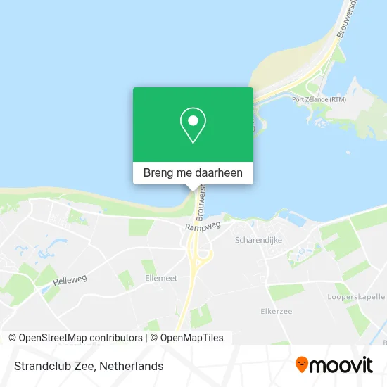 Strandclub Zee kaart