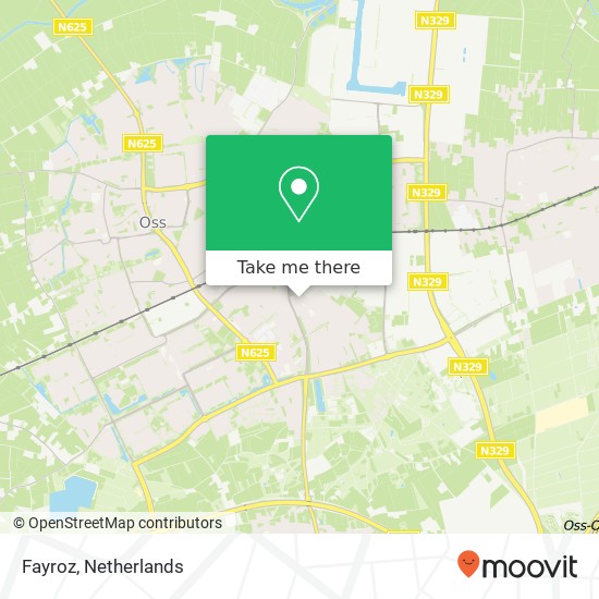 Fayroz, Oude Molenstraat 7 5342 GA Oss kaart