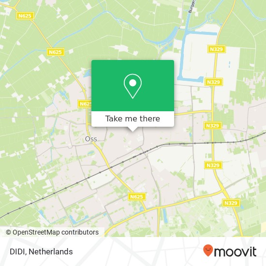 DIDI, Heuvelstraat 17 5341 EA Oss kaart