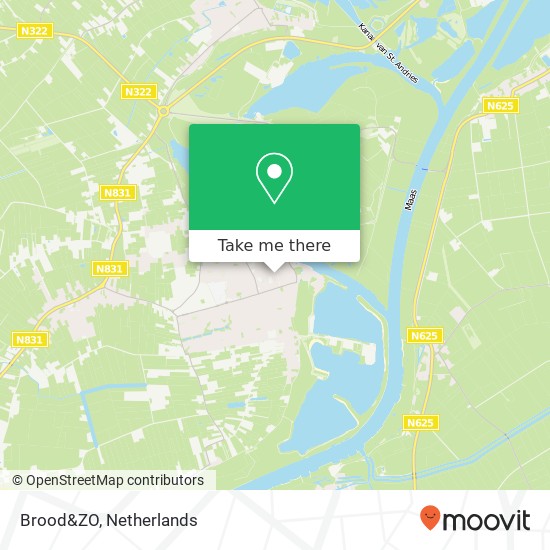 Brood&ZO, Monseigneur Zwijsenplein 12 5331 BG Kerkdriel kaart