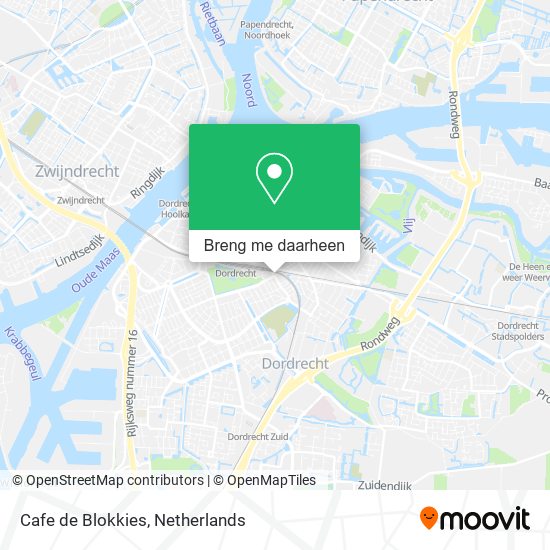 Cafe de Blokkies kaart