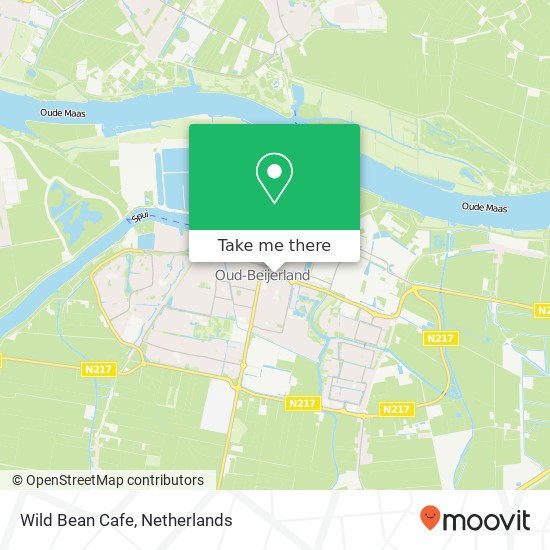 Wild Bean Cafe, Beneden Oostdijk 18 3261 KX Oud-Beijerland kaart