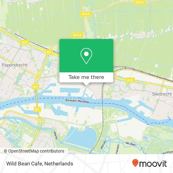 Wild Bean Cafe, Ketelweg 91 3356 LD Papendrecht kaart