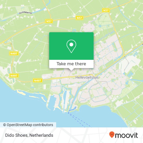 Dido Shoes, Rijksstraatweg 56A 3223 KA Hellevoetsluis kaart