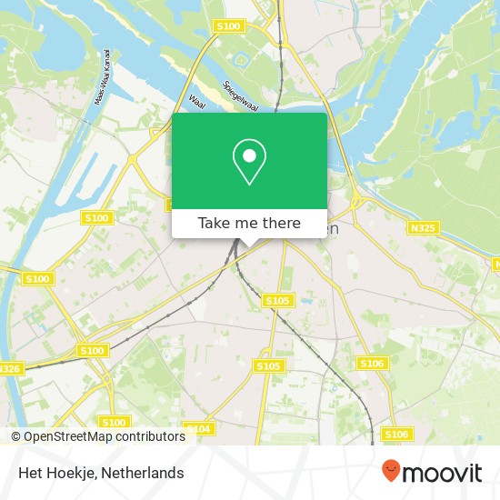 Het Hoekje, Arend Noorduijnstraat 34 6512 BL Nijmegen kaart