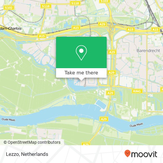 Lezzo, Reuchlinhaven 2993 Barendrecht kaart