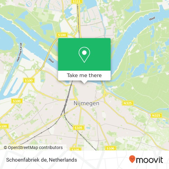 Schoenfabriek de, Priemstraat 11 6511 WC Nijmegen kaart