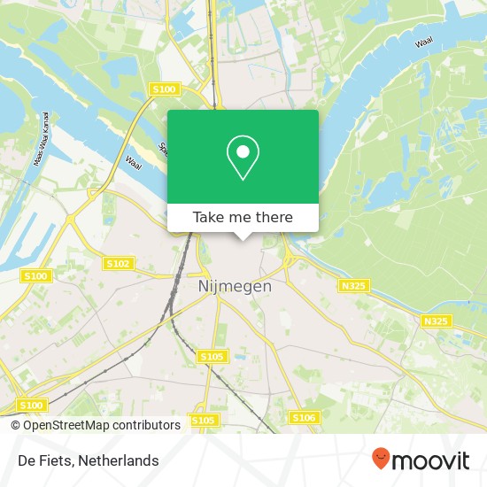 De Fiets, Grotestraat 8 6511 VD Nijmegen kaart