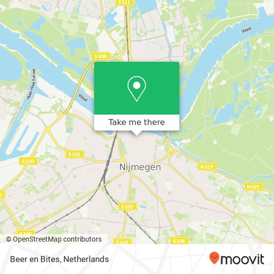 Beer en Bites, Priemstraat 9 6511 WC Nijmegen kaart