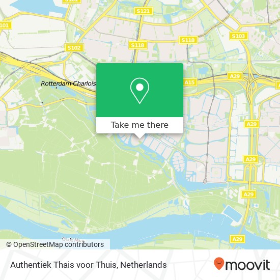 Authentiek Thais voor Thuis, Heuvelsteijn 85 3162 SE Rhoon kaart