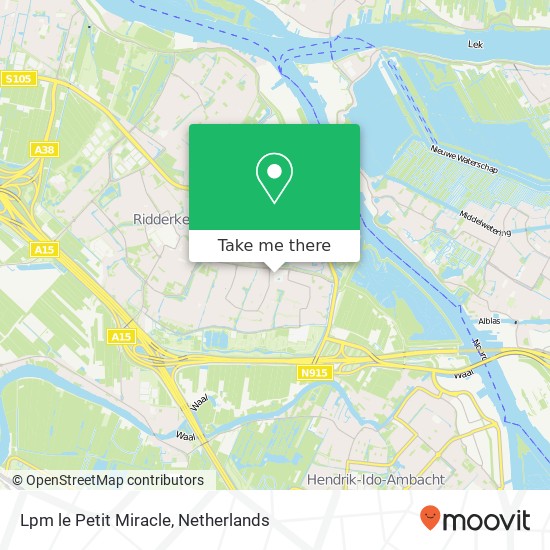 Lpm le Petit Miracle, Vlietplein 190 2986 GK Ridderkerk kaart