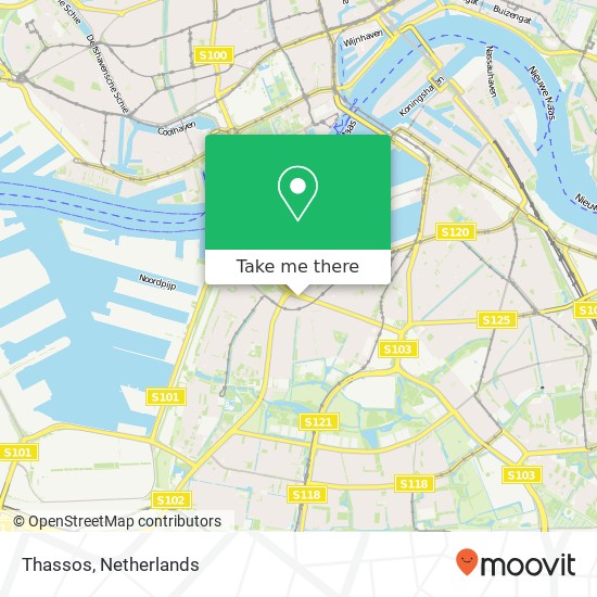 Thassos, Pleinweg 230 3083 EX Rotterdam kaart
