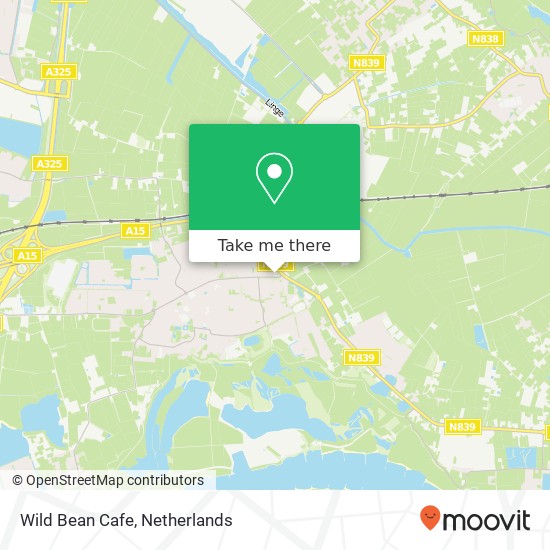 Wild Bean Cafe, De Houtakker 2 6681 CW Lingewaard kaart