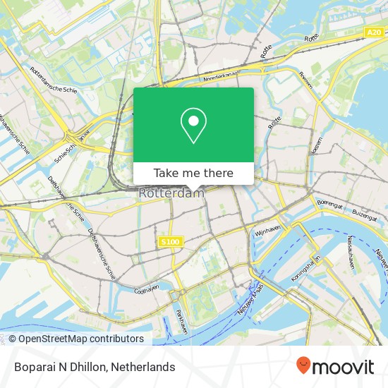 Boparai N Dhillon, Weena 3013 Rotterdam kaart