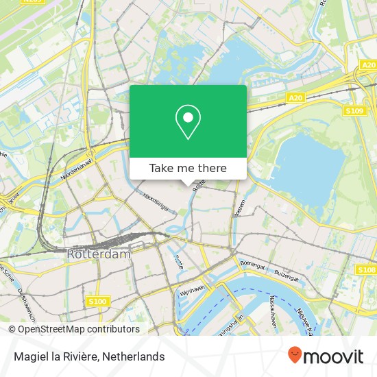 Magiel la Rivière, Zwaanshals 283 3035 KH Rotterdam kaart