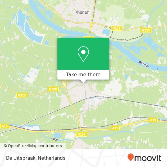 De Uitspraak, Dorpsplein 6 4041 GH Neder-Betuwe kaart