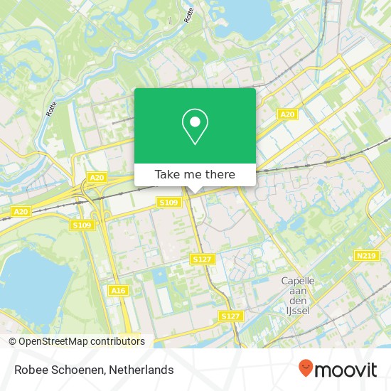 Robee Schoenen, Poolsterstraat 77 3067 KW Rotterdam kaart