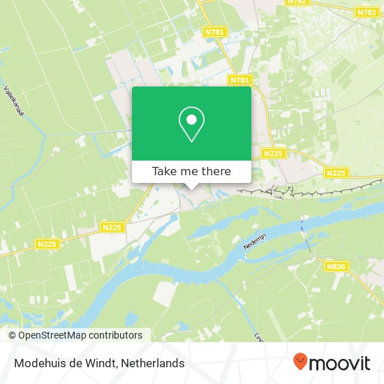 Modehuis de Windt, Hoogstraat 6701 BL Wageningen kaart