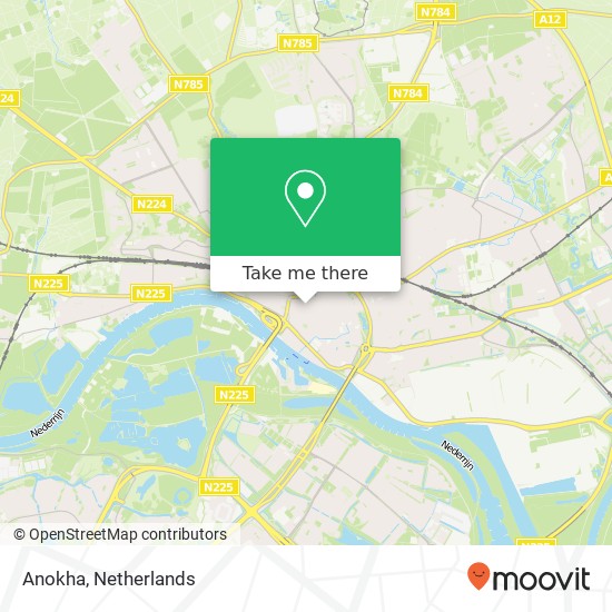 Anokha, Pauwstraat 6 6811 GK Arnhem kaart