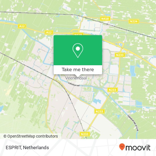 ESPRIT, Hoofdstraat 8 3901 AL Veenendaal kaart