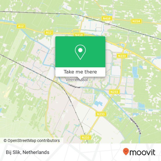 Bij Slik, Tuinstraat 16 3901 RA Veenendaal kaart