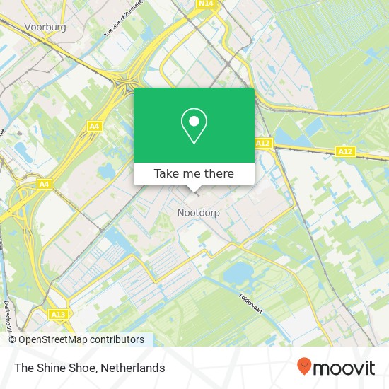 The Shine Shoe, Zilveren Zweep 2632 GP Nootdorp kaart