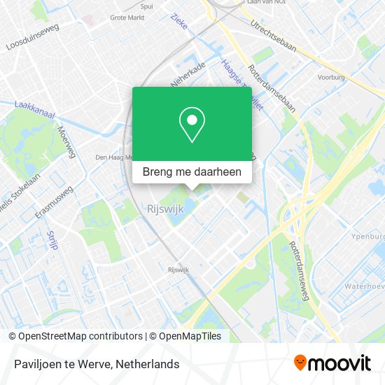 Paviljoen te Werve kaart