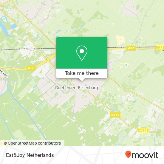 Eat&Joy, Traaij 58 3971 GP Utrechtse Heuvelrug kaart