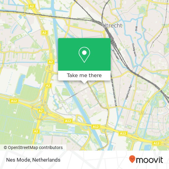 Nes Mode, Hammarskjoldhof 71 3527 HD Utrecht kaart