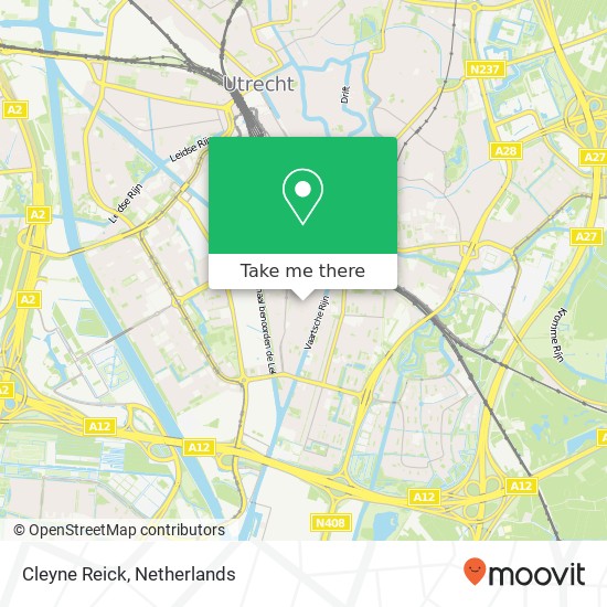 Cleyne Reick, Waalstraat 79 3522 SC Utrecht kaart