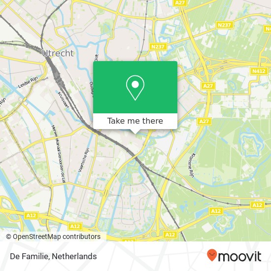 De Familie, Lodewijk Napoleonplantsoen 24 3582 TM Utrecht kaart