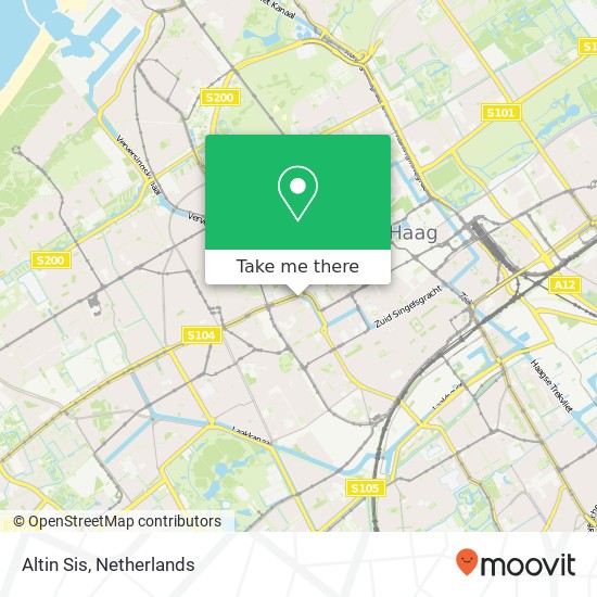 Altin Sis, Zusterstraat 4 2512 TM Den Haag kaart